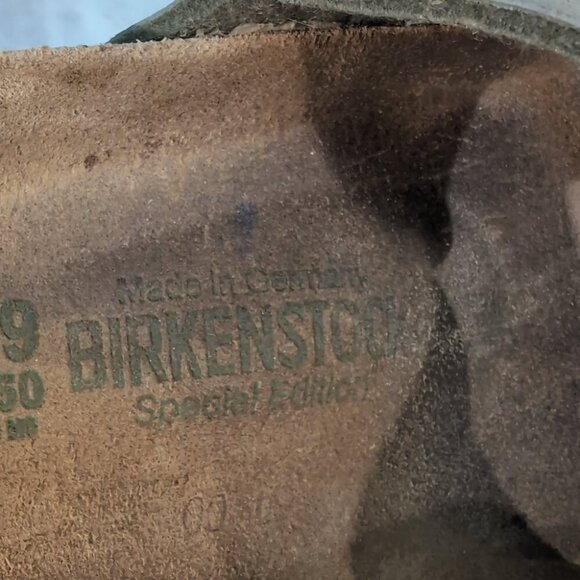 Birkenstock Madrid Gray Leather Slide Sandals – Women’s EU 39 / US 8 - Picture 5 of 9